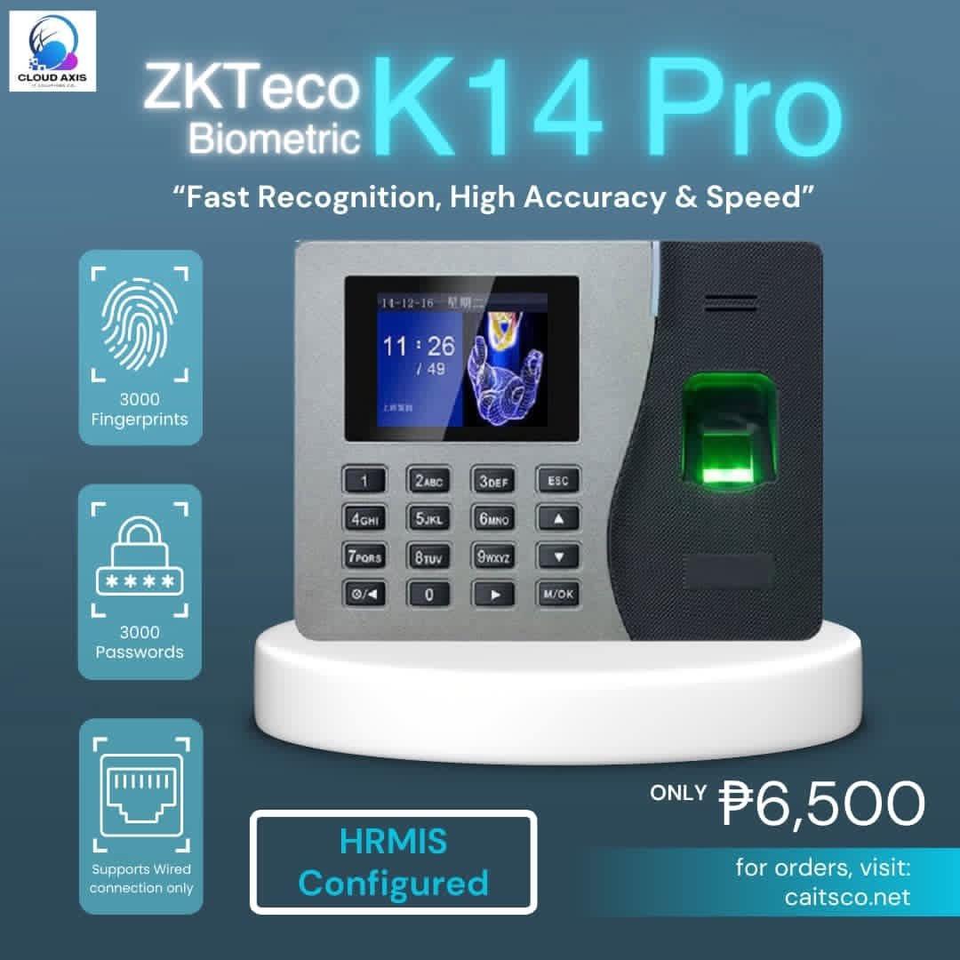ZKT-ECO K14 (ADMS-Ready; HRMIS Compatible)